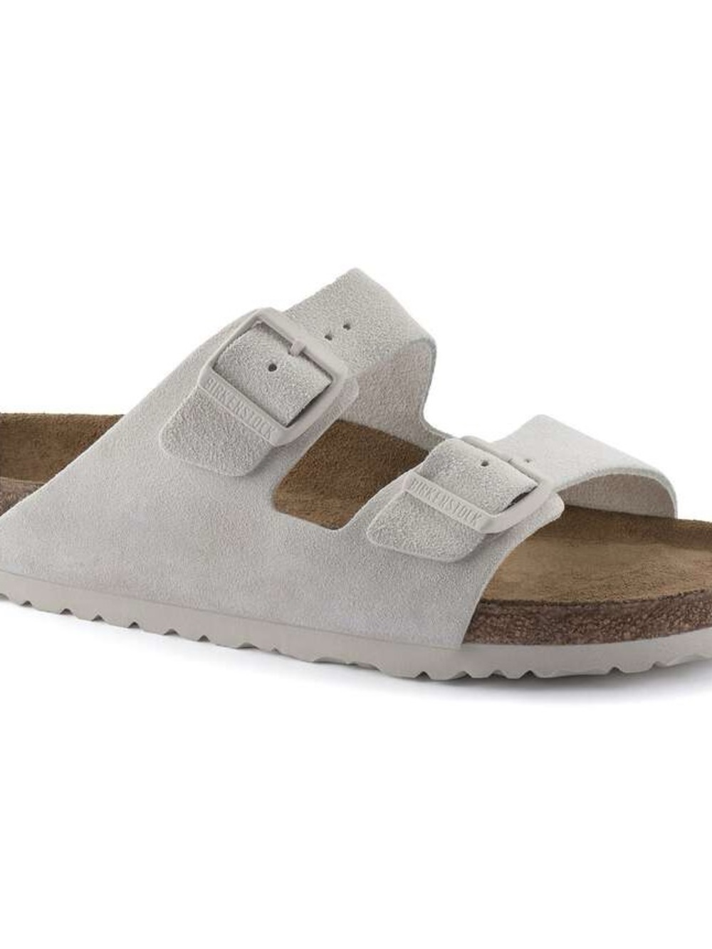 NWOB Birkenstock, Arizona Soft Footbed Sandals in Antique White.